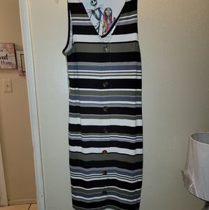 Striped multicolor dress